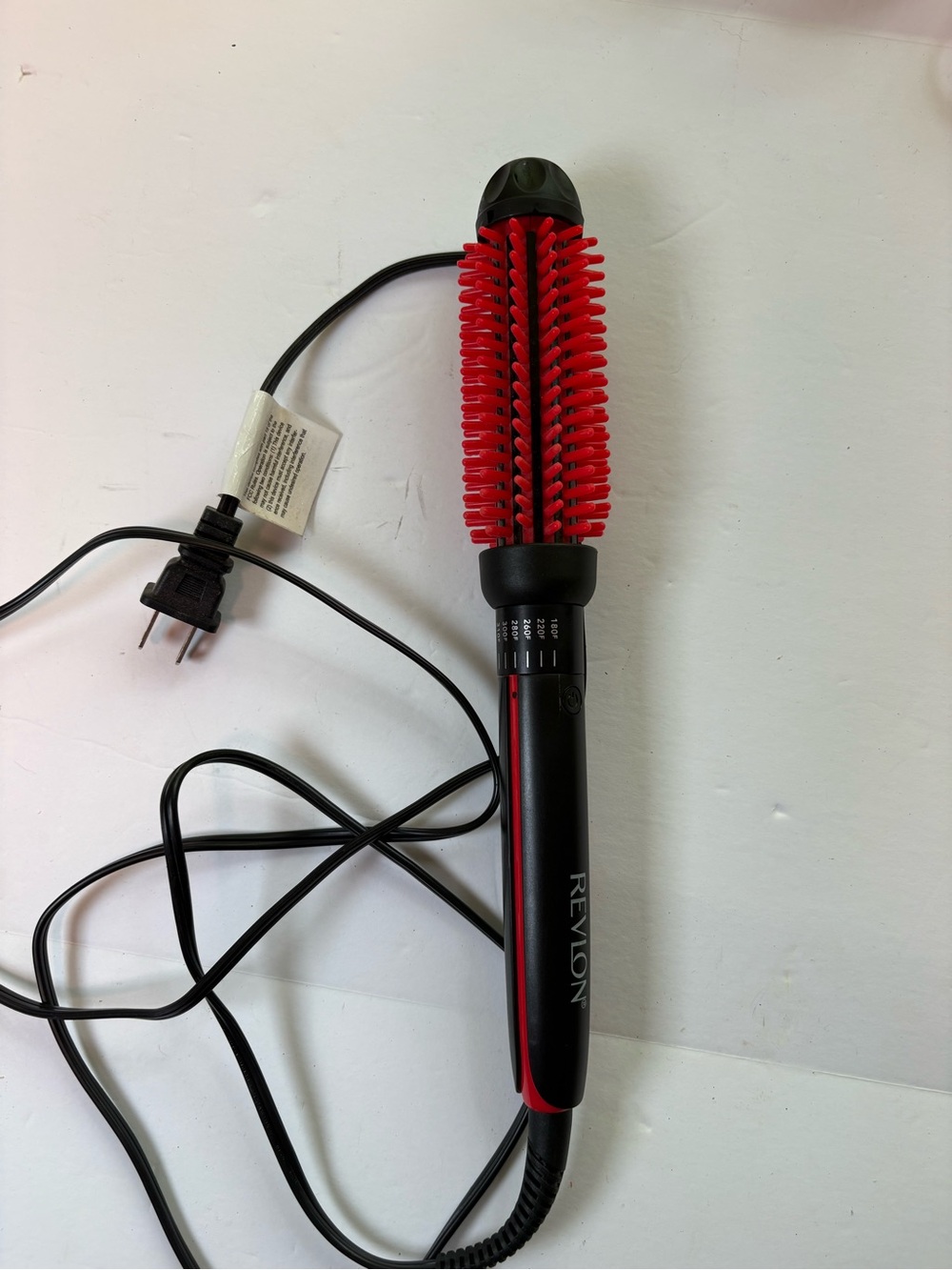 Revlon Silicone Bristle Heated Hair Styling Brush 1 inch barrel